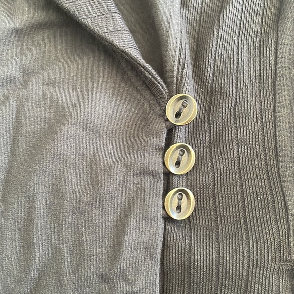 - Lucky lotus lucky brand black wrap cardigan with buttons size m - Picture 4 of 14